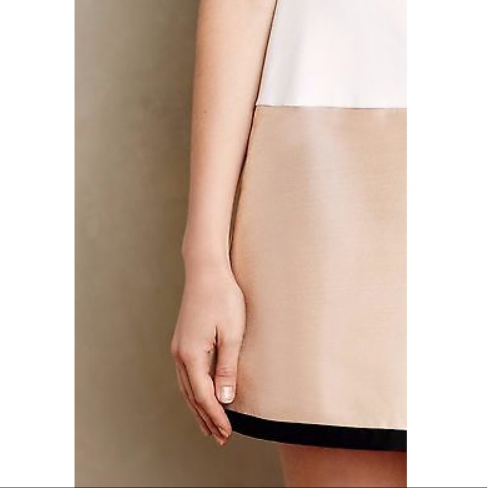 Anthropologie Gold Dipped Mini Dress - image 2